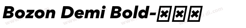 Bozon Demi Bold字体转换